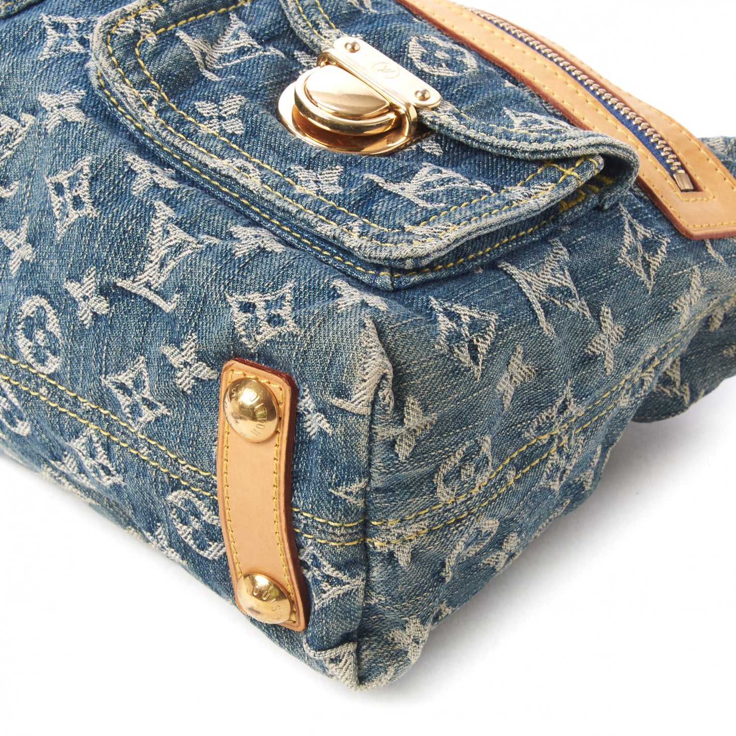 Monogram Denim Baggy PM Blue