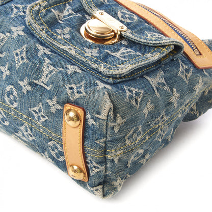 Louis Vuitton Monogram Denim Baggy PM Blue 4 of 7
