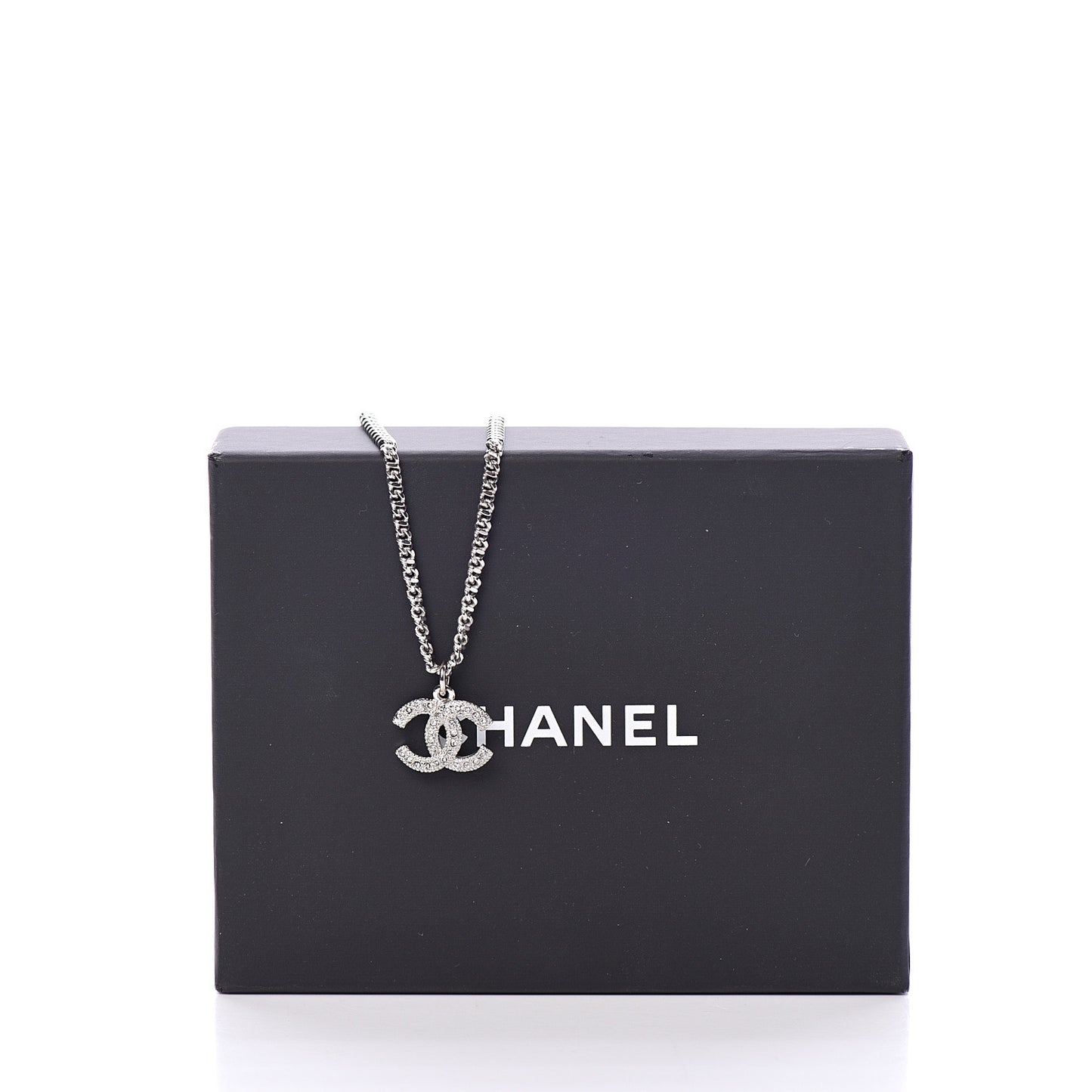 Crystal Pearl Star CC Necklace Pearly White