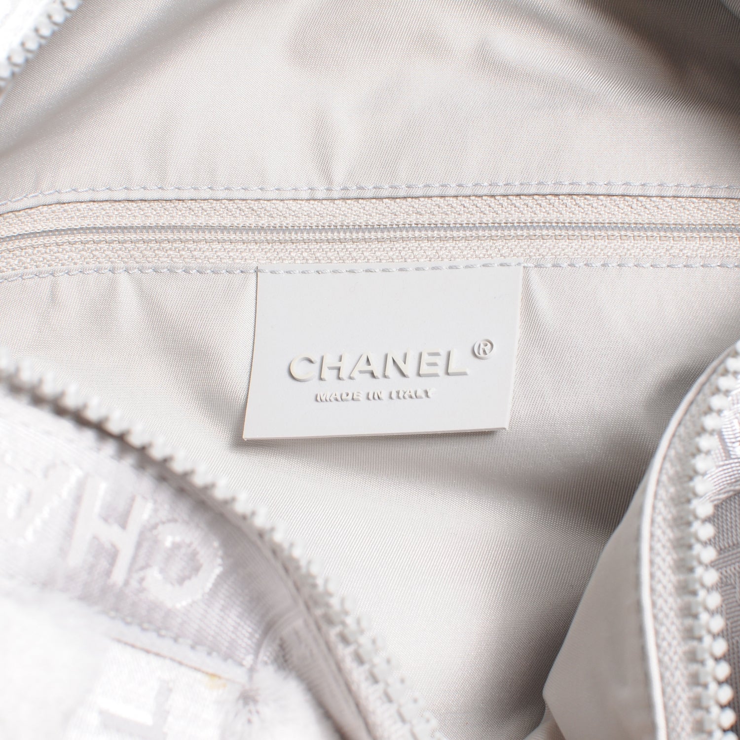 Chanel Rabbit Fur Sport Shoulder Bag Grey 8 of 10