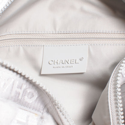 Chanel Rabbit Fur Sport Shoulder Bag Grey 8 of 10