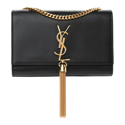 Saint Laurent Calfskin Small Classic Monogram Kate Tassel Satchel Black 1 of 5