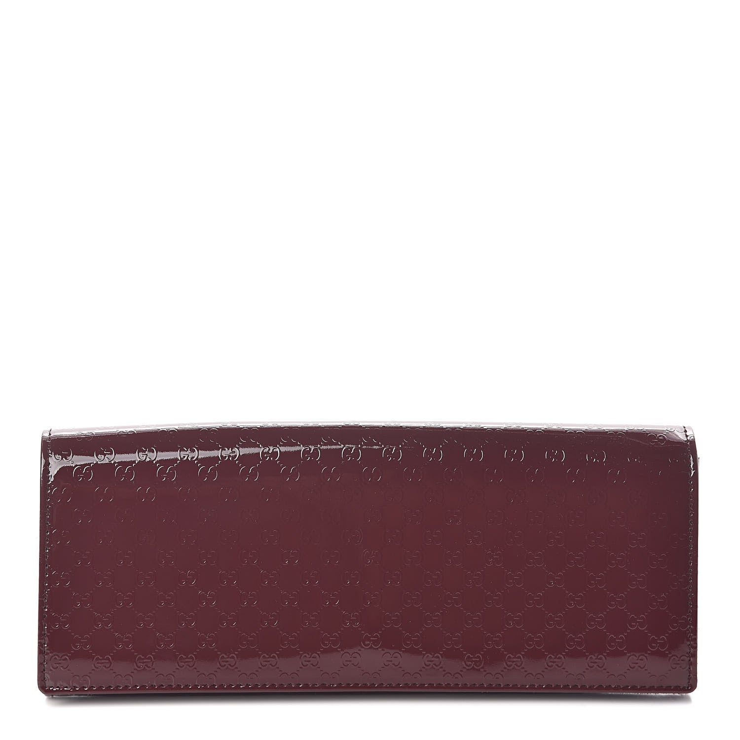 Gucci Patent Microguccissima Small Broadway Clutch Burgundy 1 of 6