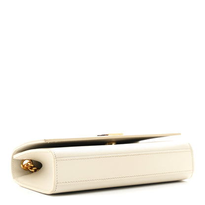 Saint Laurent Grain De Poudre Small Monogram Kate Satchel Crema Soft 4 of 11