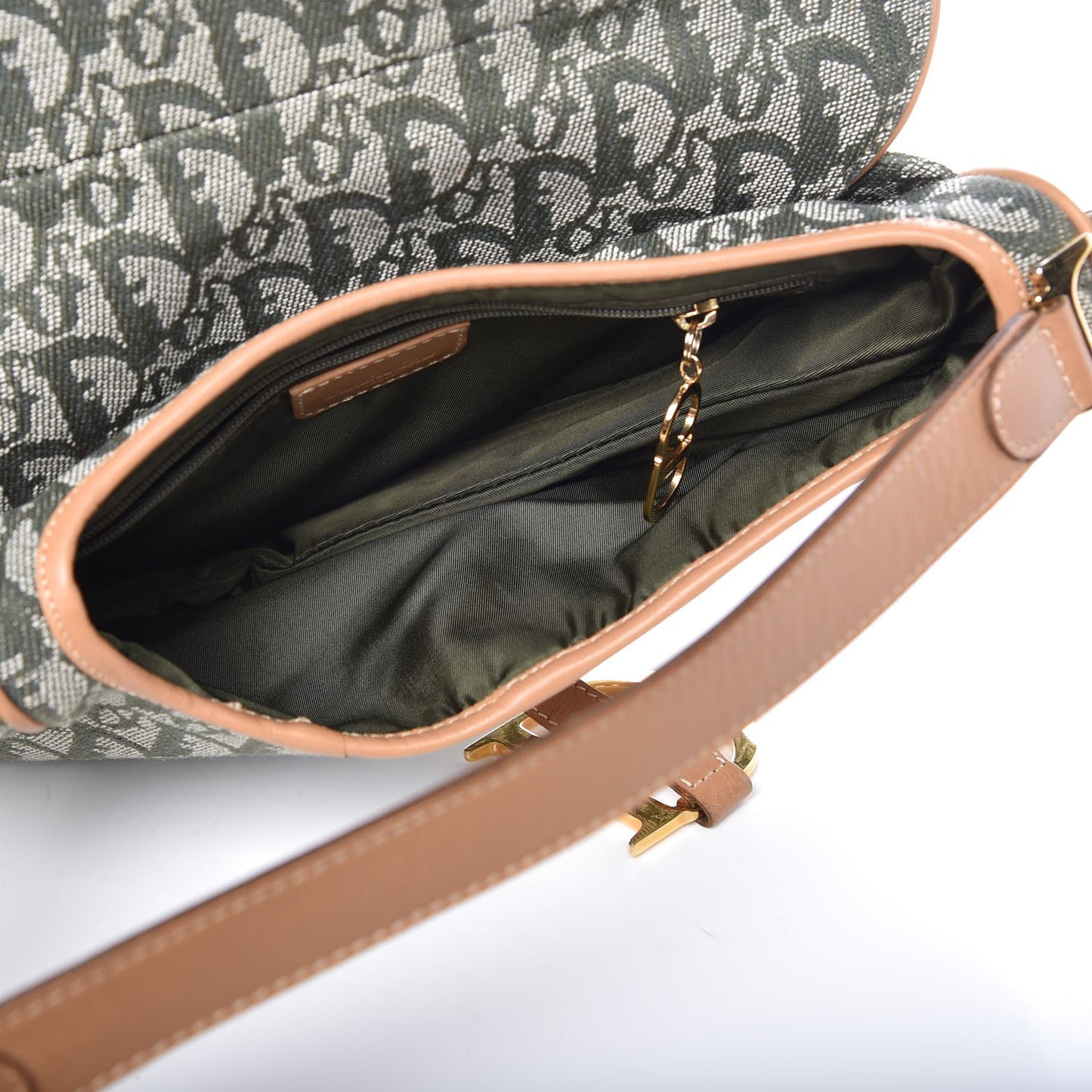 Monogram Saddle Bag Green