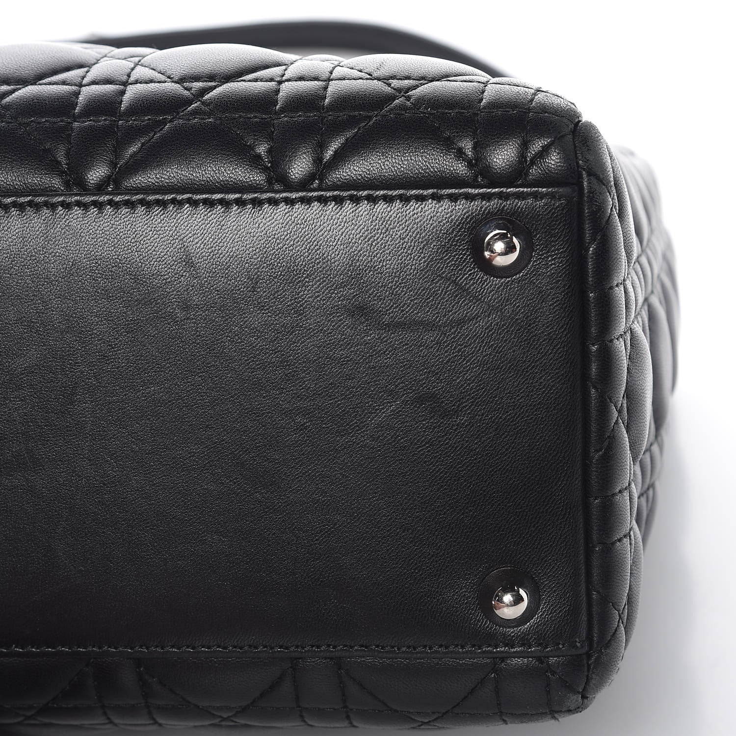 Christian Dior Lambskin Cannage Large Lady Dior Black 12 of 12