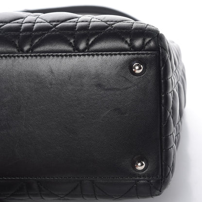 Christian Dior Lambskin Cannage Large Lady Dior Black 12 of 12