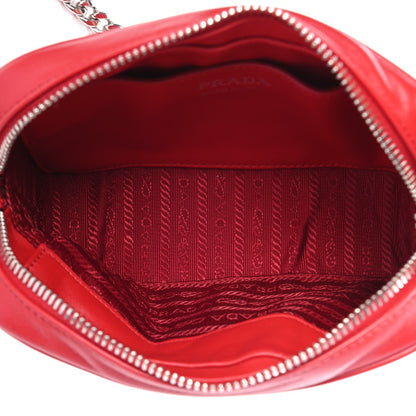 Prada Soft Calfskin Diagramme Camera Bag Rosso 4 of 4