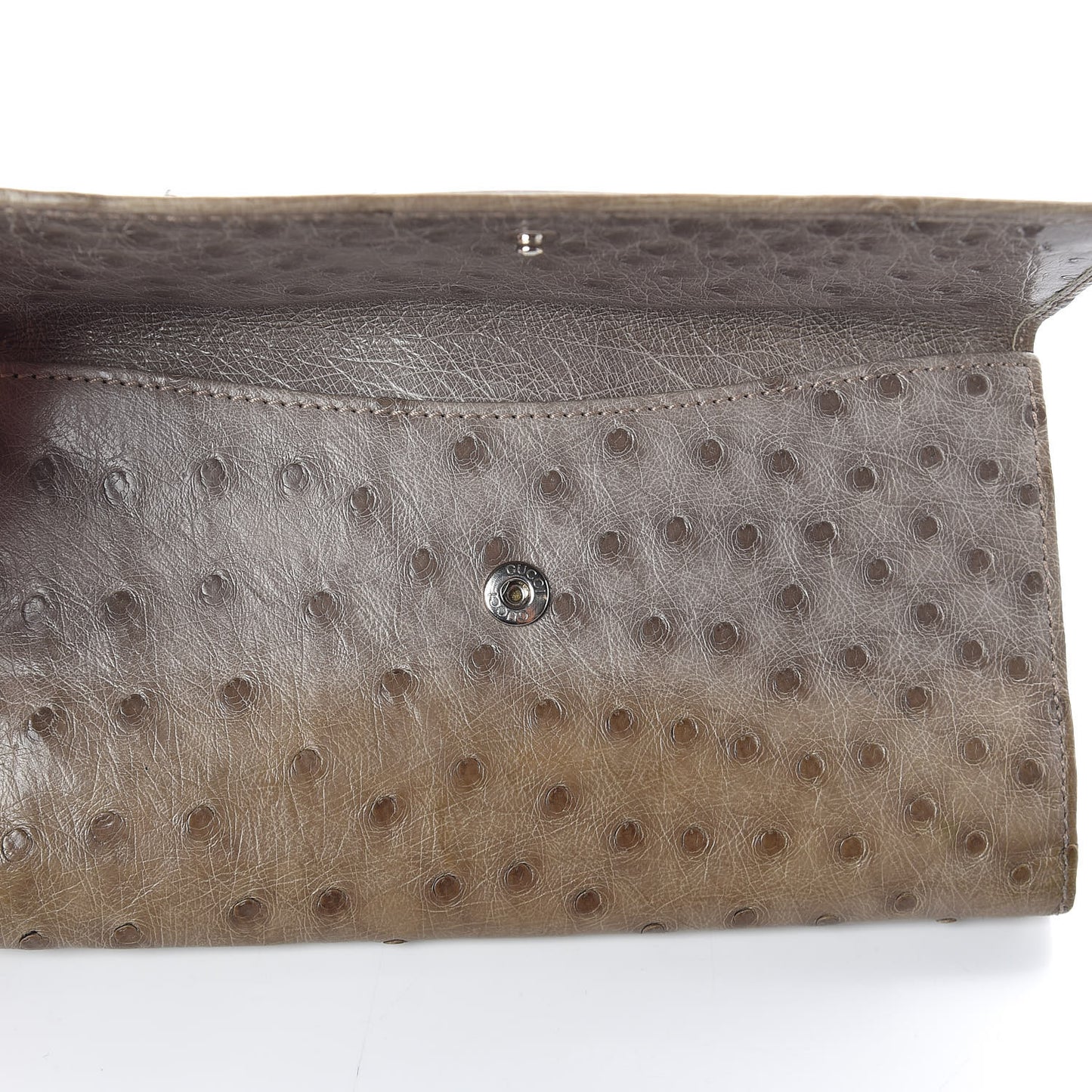 Ostrich Indy Continental Wallet Beige