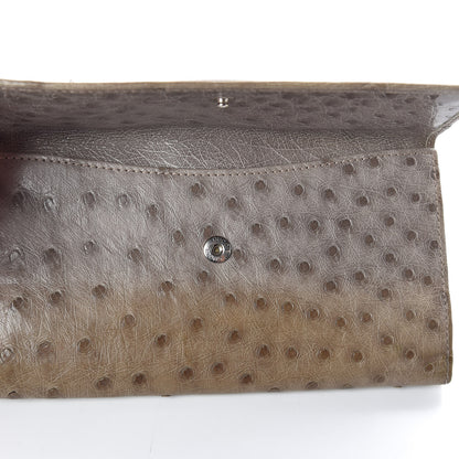 Gucci Ostrich Indy Continental Wallet Beige 8 of 8