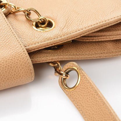 Chanel Caviar CC Shopper Tote Beige 15 of 19