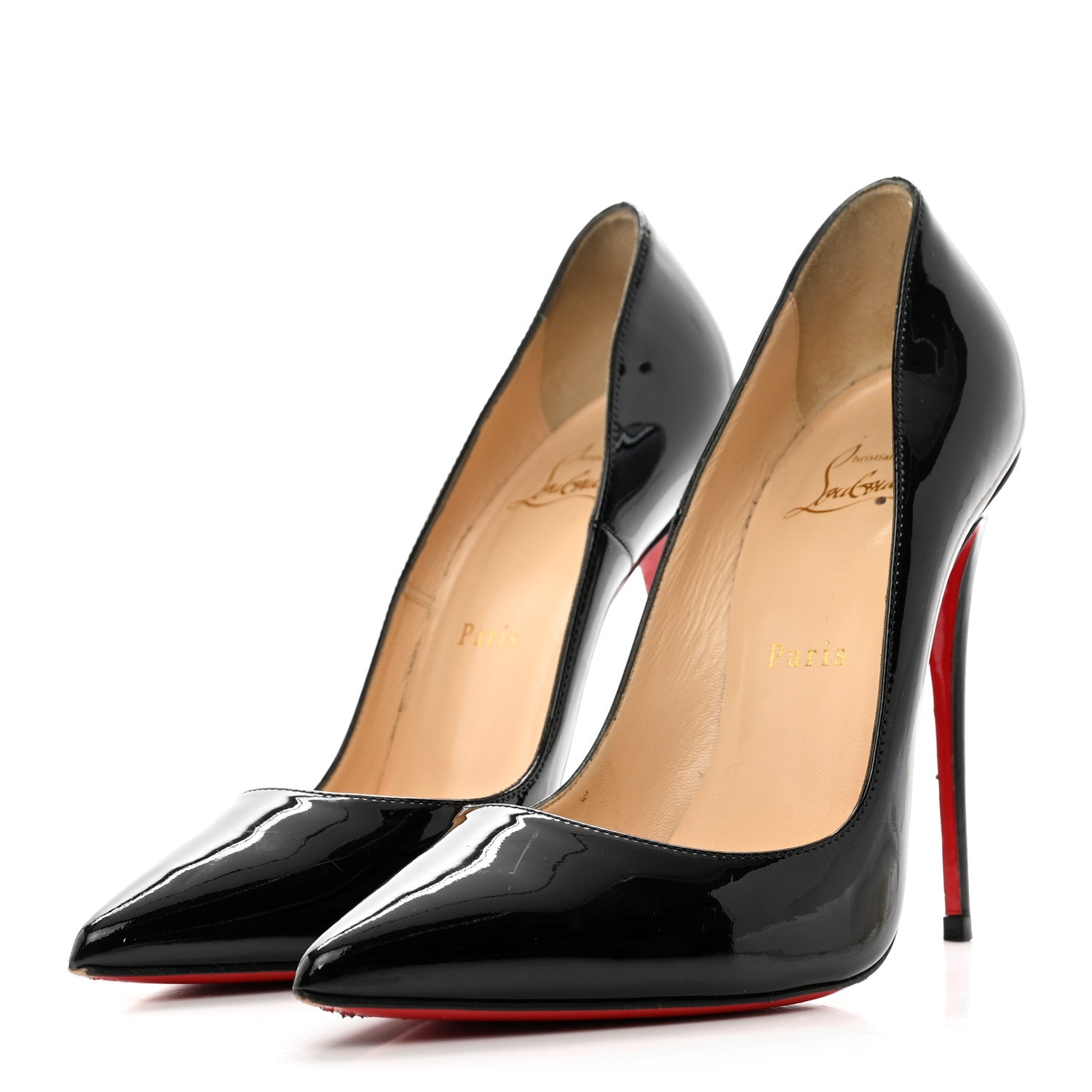 Christian Louboutin Patent So Kate 100 Pumps 38.5 Black 3 of 8