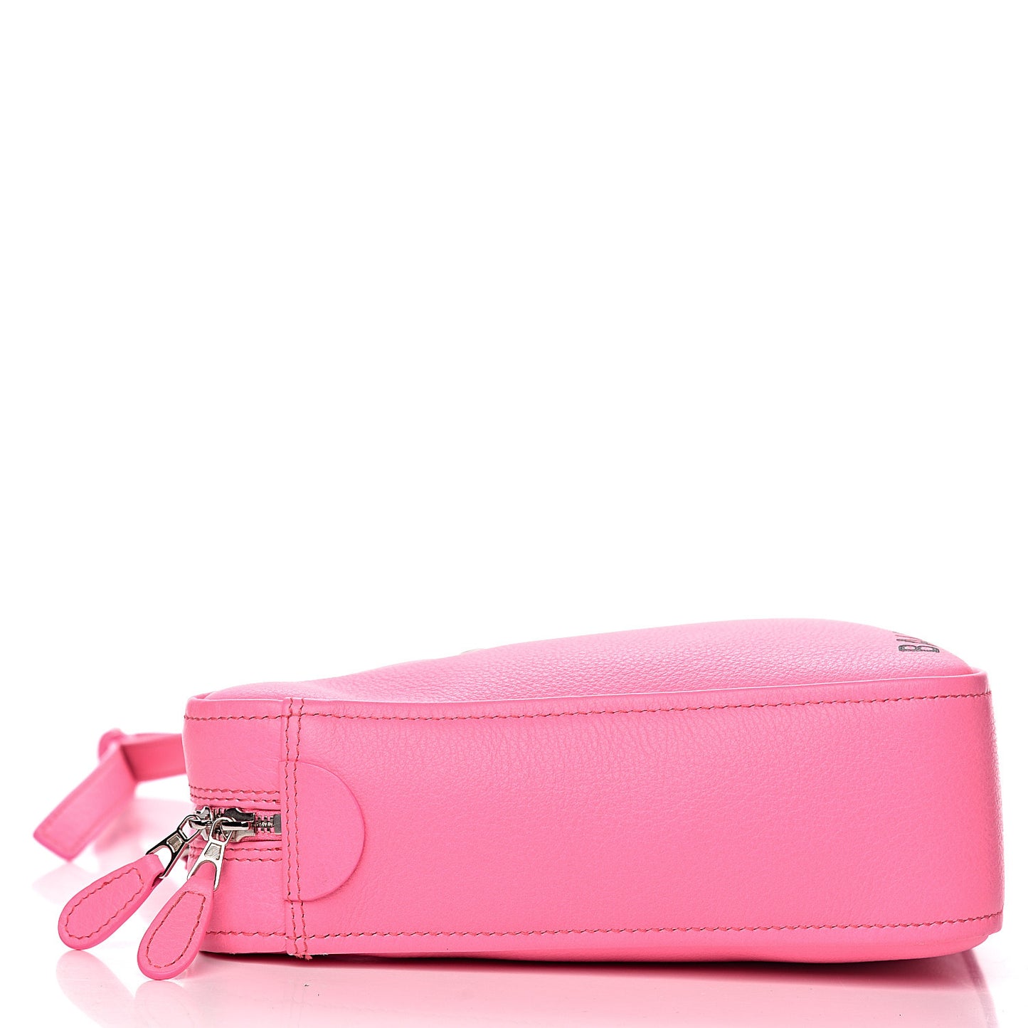 Shiny Day Calfskin XS Triangle Duffle Acid Pink Black