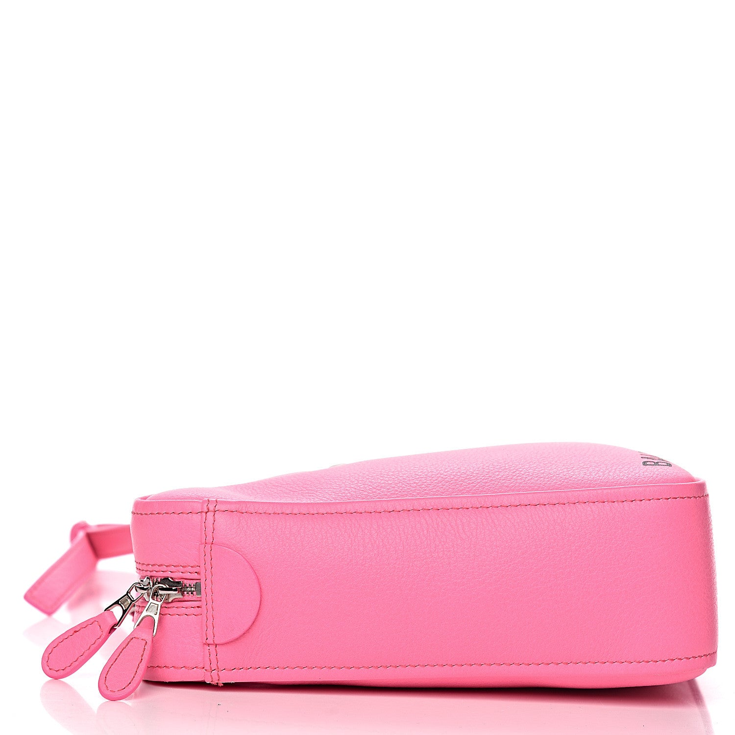 Balenciaga Shiny Day Calfskin XS Triangle Duffle Acid Pink Black 5 of 11