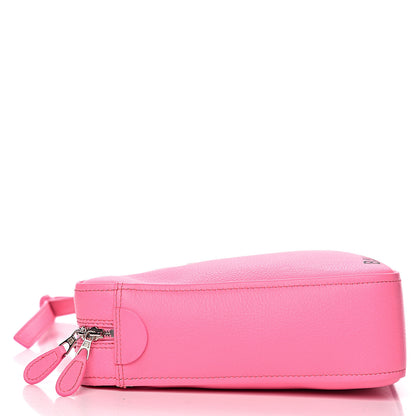 Balenciaga Shiny Day Calfskin XS Triangle Duffle Acid Pink Black 5 of 11