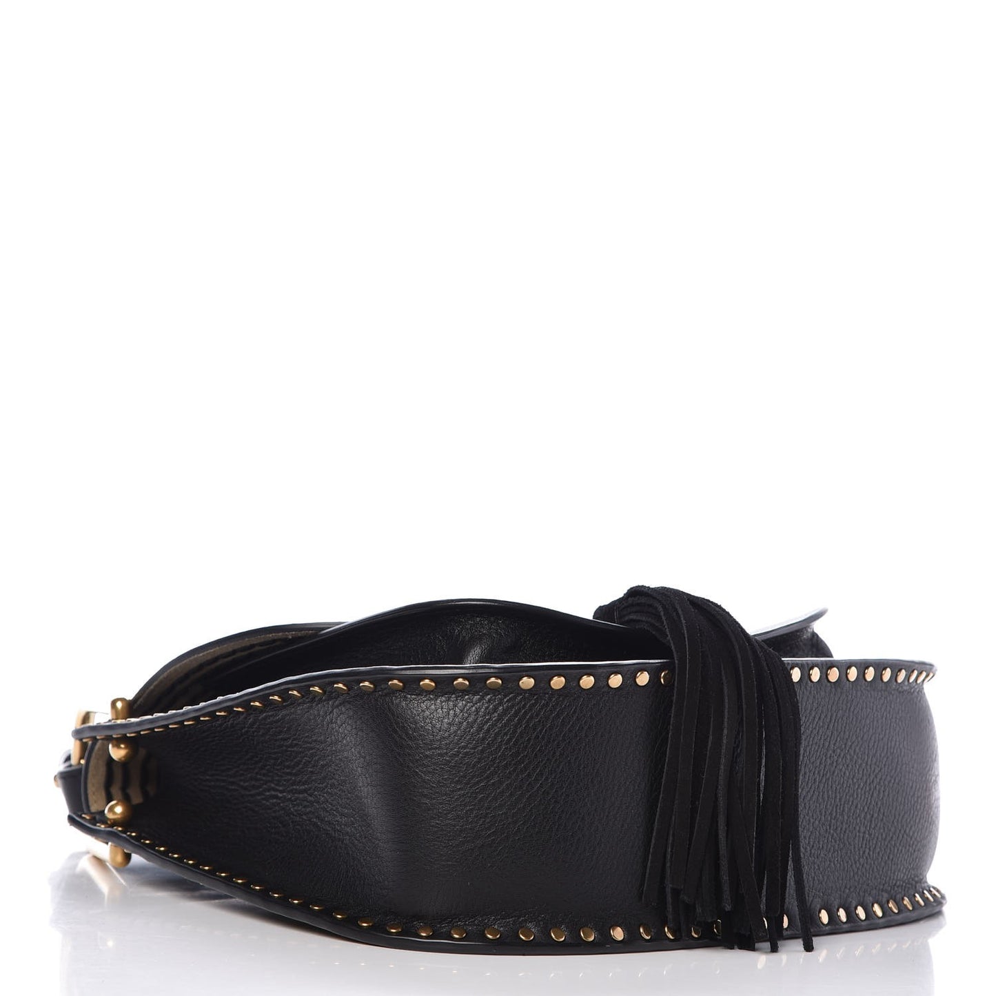 Calfskin Braided Medium Hudson Shoulder Bag Black