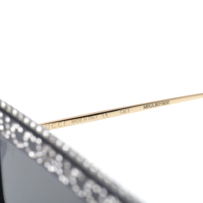 Gucci Acetate Crystal Mask-Frame Sunglasses GG0431S Black 6 of 6