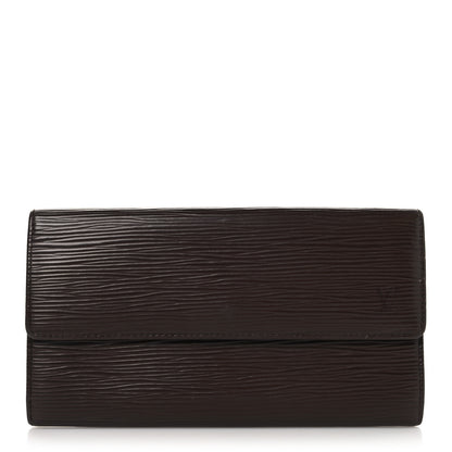 Louis Vuitton Epi Sarah Wallet Dark Brown 1 of 7