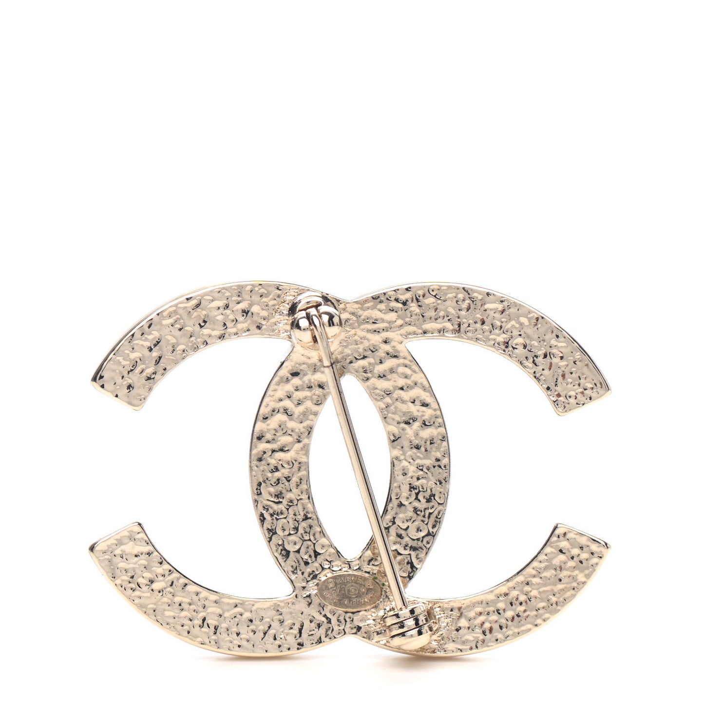 Pearl CC Brooch Gold