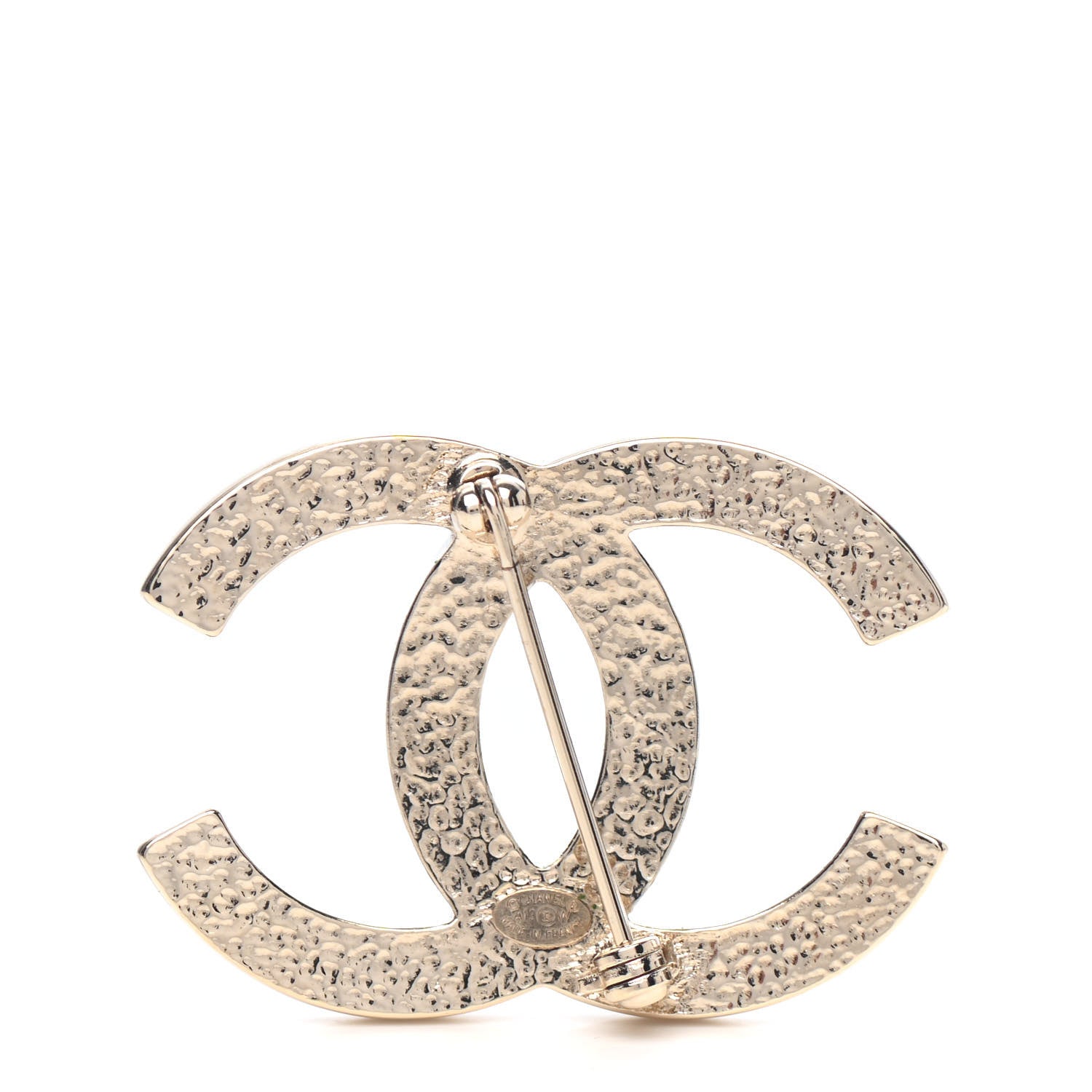 Chanel Pearl CC Brooch Gold 2 of 3