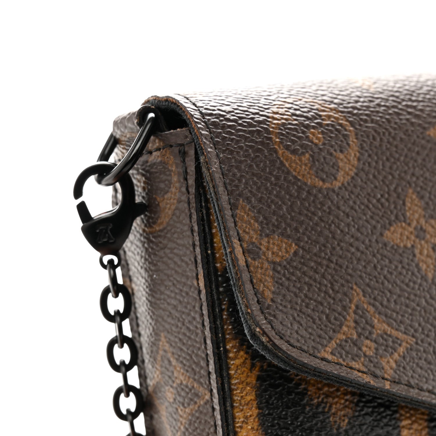 Louis Vuitton Monogram Animal Print Pochette Felicie Chain Wallet 13 of 19