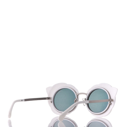 Chanel Round Camellia Sunglasses 71198 White 4 of 10