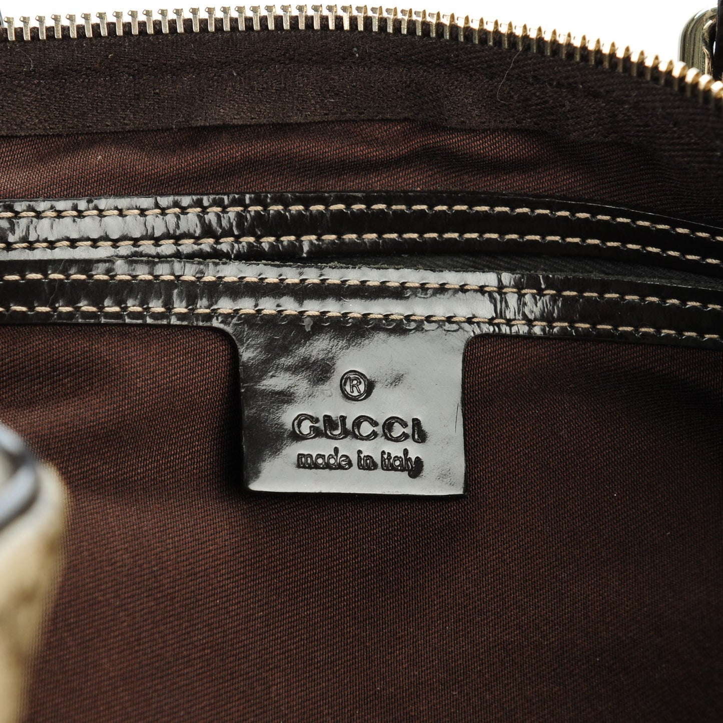 GG Plus Monogram Medium Joy Boston Dark Brown