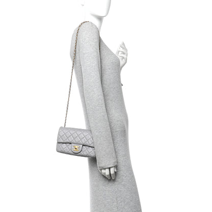 Chanel Lambskin Quilted Mini Rectangular Pearl Crush Flap Grey 2 of 13