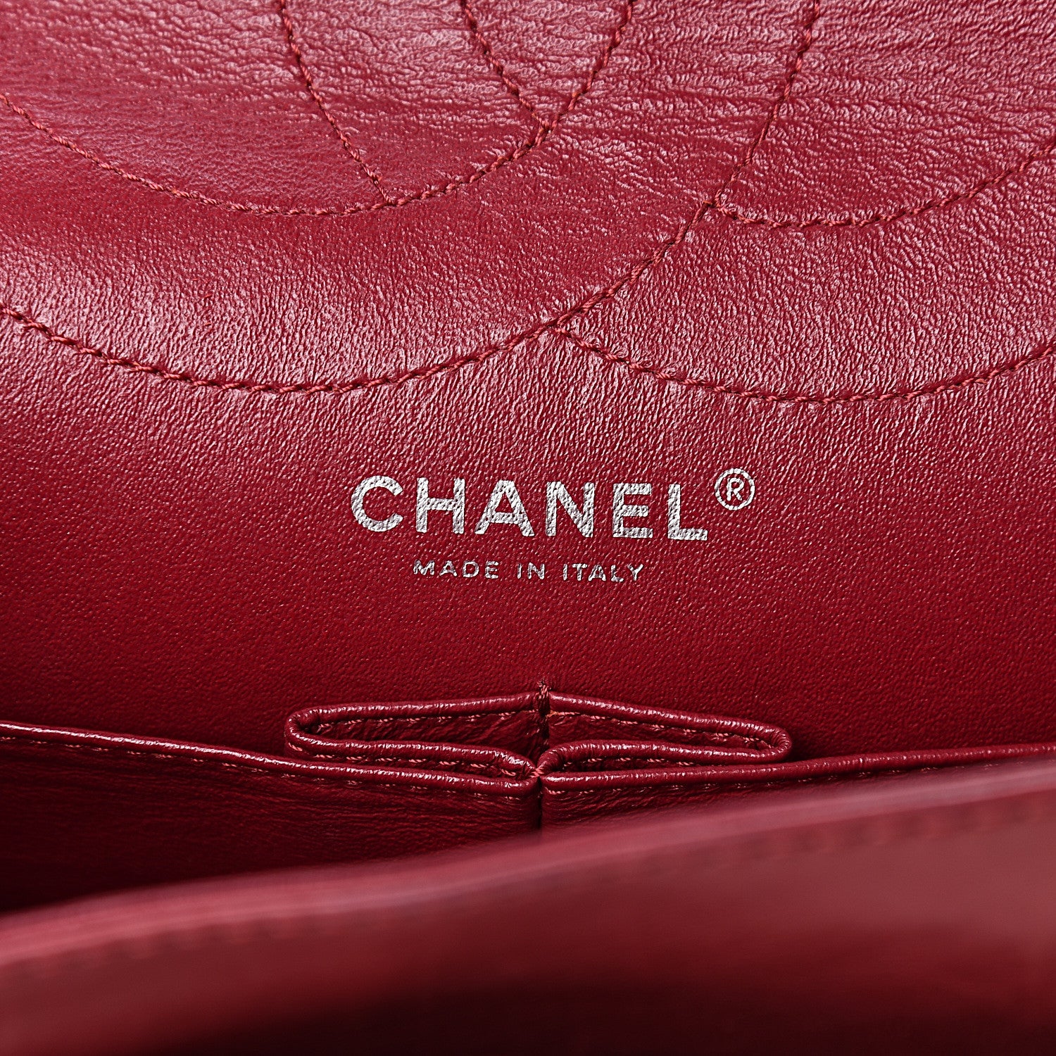 Chanel Distressed Patent Quilted 2.55 Reissue 227 Flap Red 6 of 18