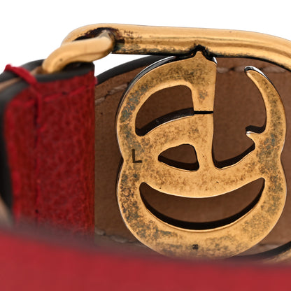 Gucci Calfskin Marmont Double G Bracelet Red 5 of 9