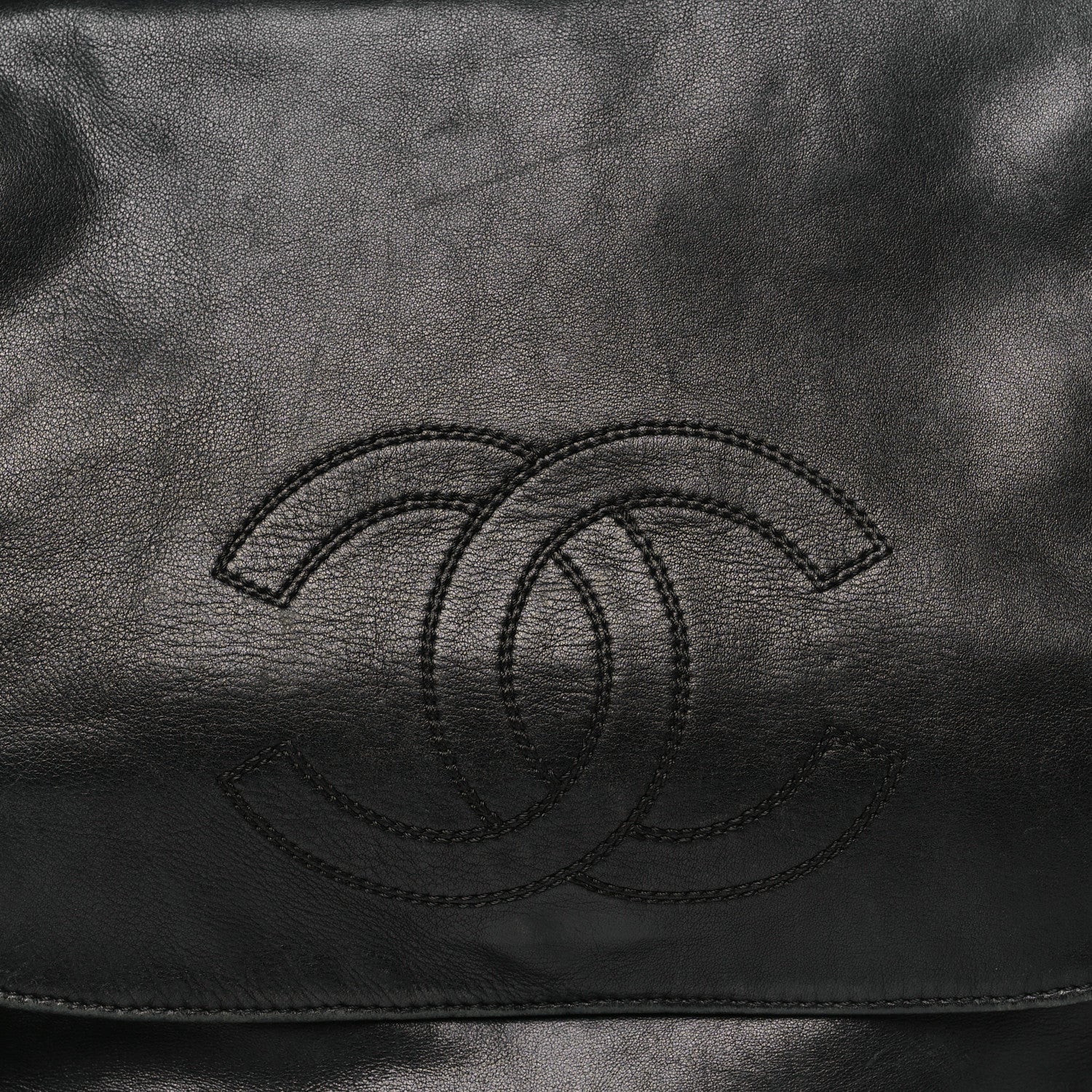 Chanel Lambskin CC Tassel Shoulder Flap Bag Black 8 of 12