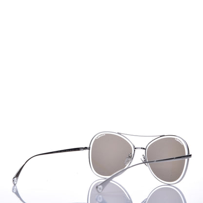 Chanel Metal Pilot Sunglasses 4260 Black 6 of 10