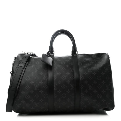 Louis Vuitton Monogram Eclipse Keepall Bandouliere 45 1 of 7