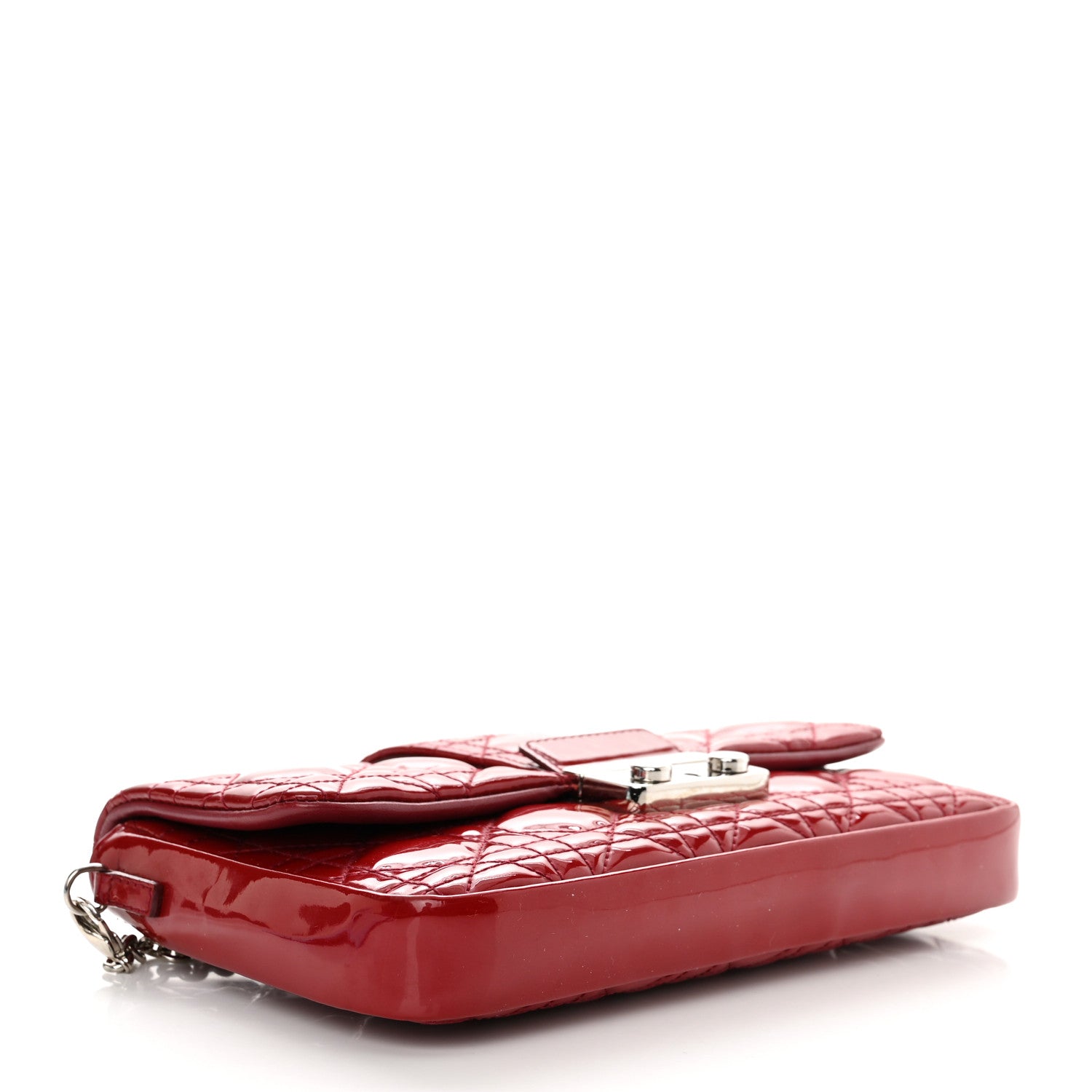 Christian Dior Patent Cannage Miss Dior Promenade Pouch Red 4 of 10