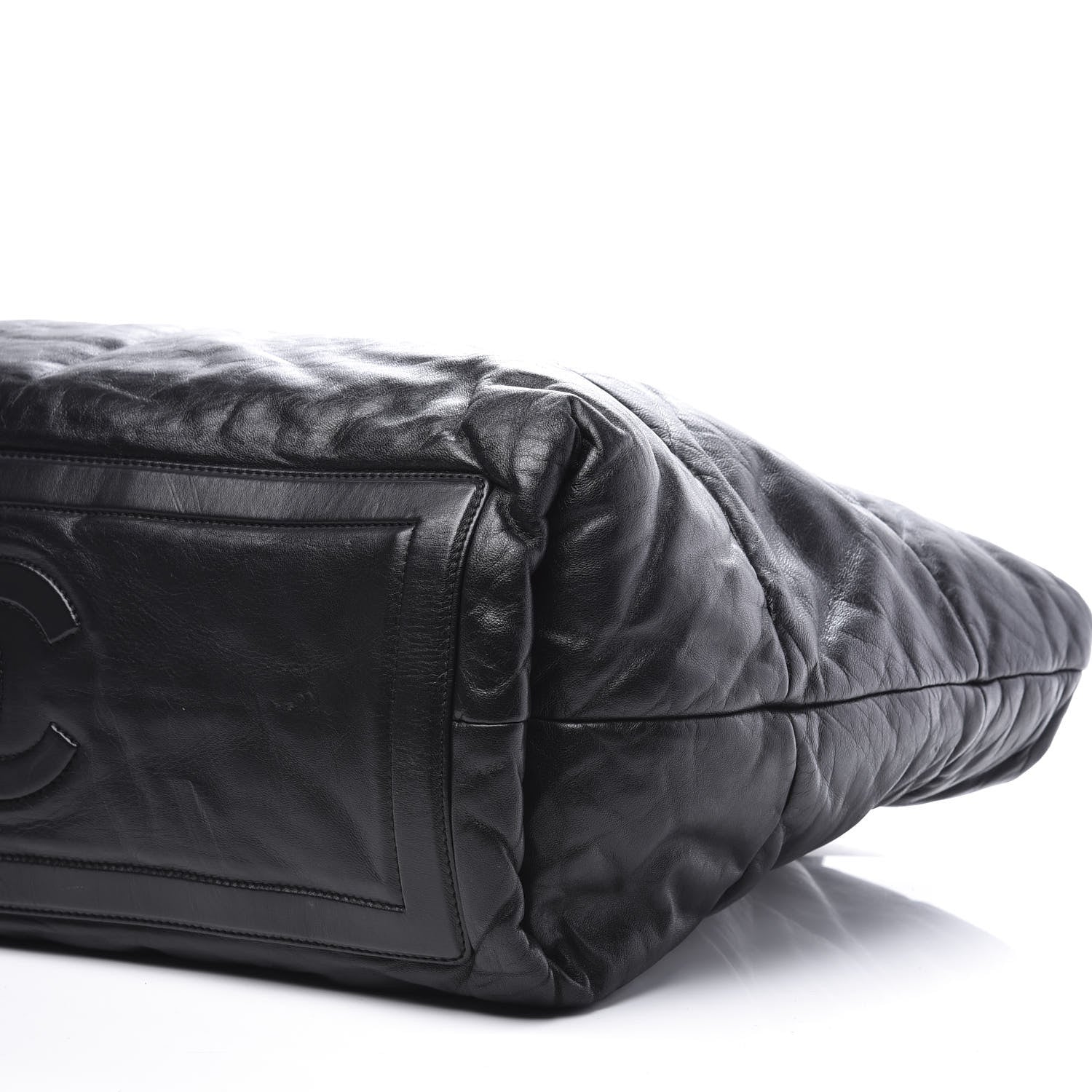 Chanel Lambskin Quilted Medium Coco Cocoon Reversible Tote Black 6 of 17