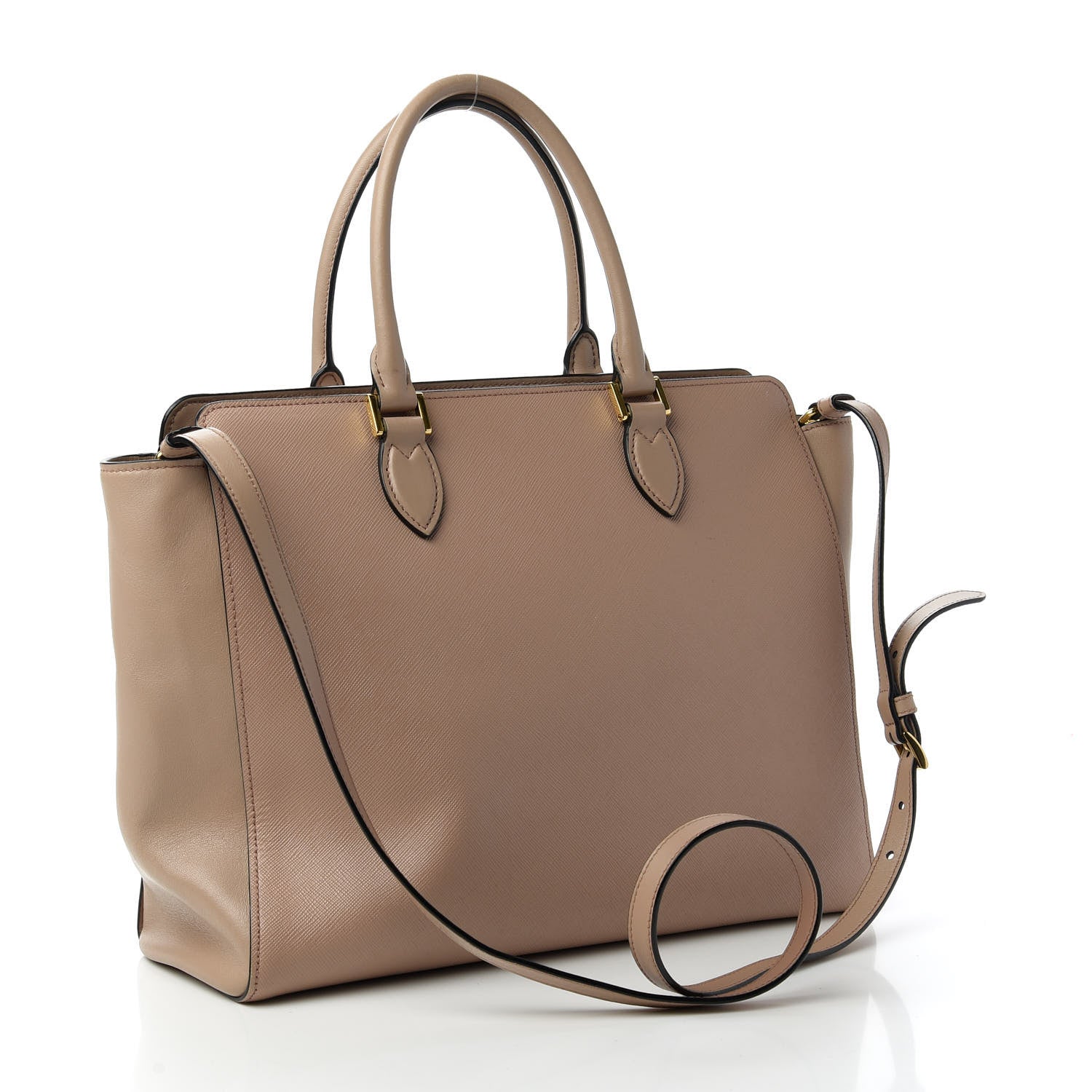 Prada Saffiano Soft Calfskin Large Zippered Tote Cammeo 3 of 10