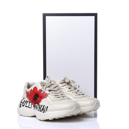 Gucci Calfskin Hawaii Print Womens Rhyton Sneakers 36 Ivory 13 of 13