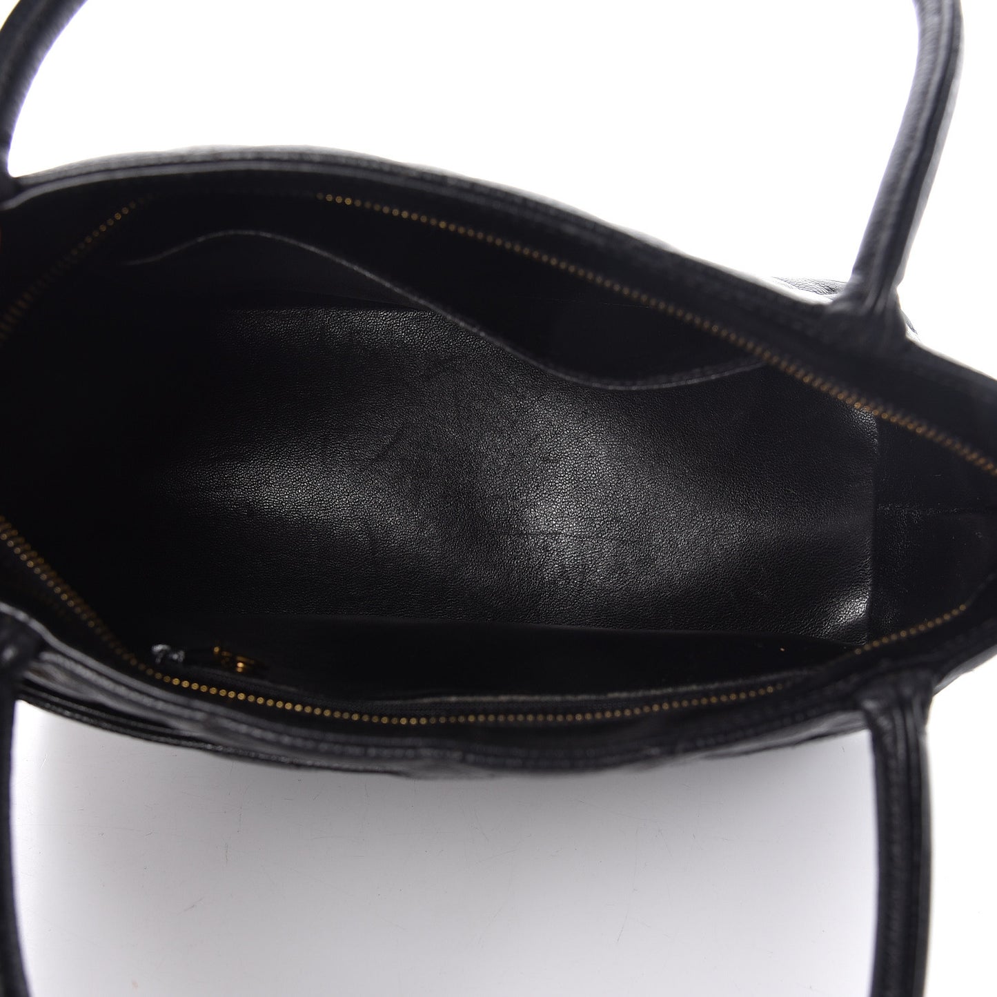 Caviar Quilted Medallion Tote Black