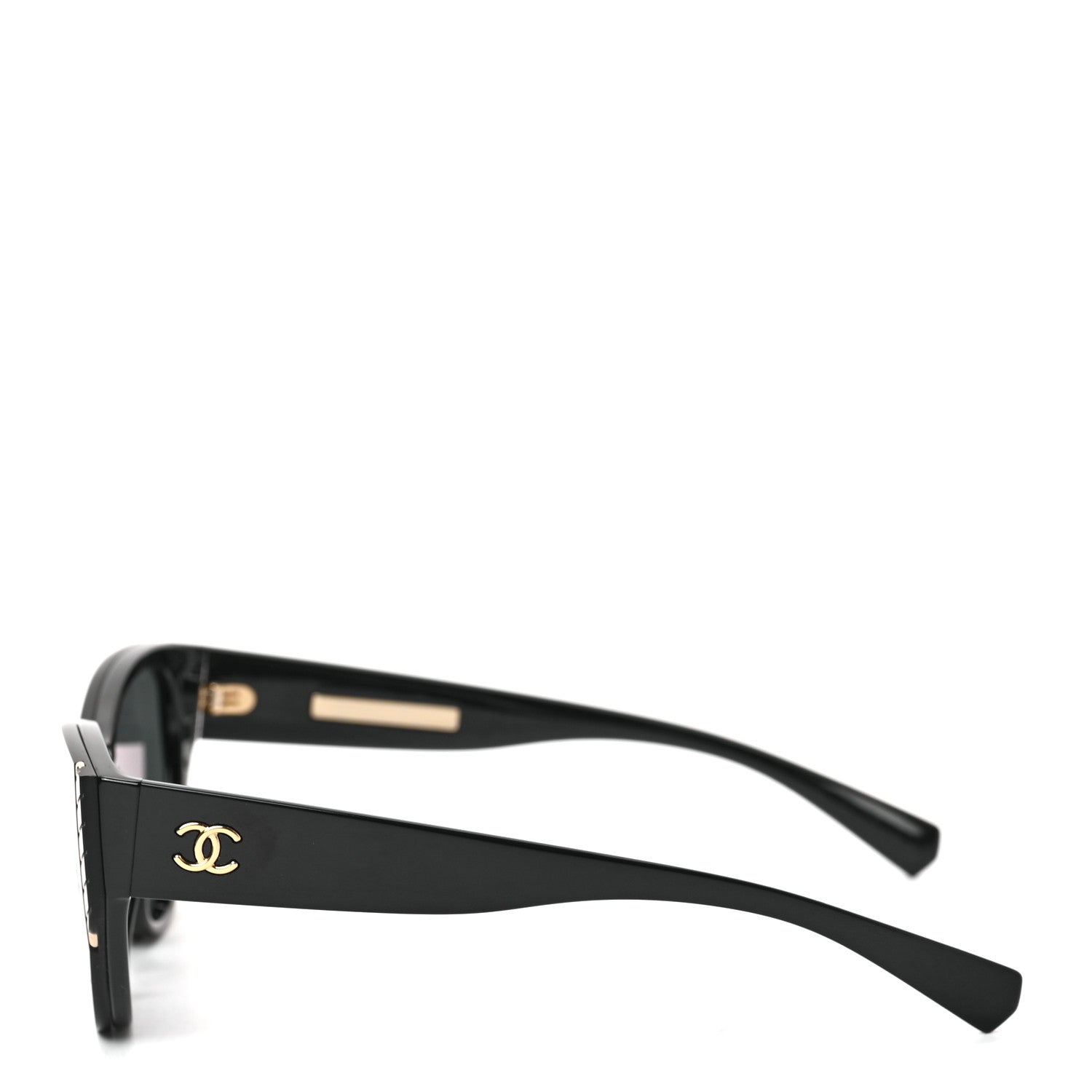 Chanel Acetate Cat Eye Sunglasses 6054 Black 3 of 6