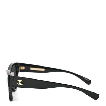 Chanel Acetate Cat Eye Sunglasses 6054 Black 3 of 6