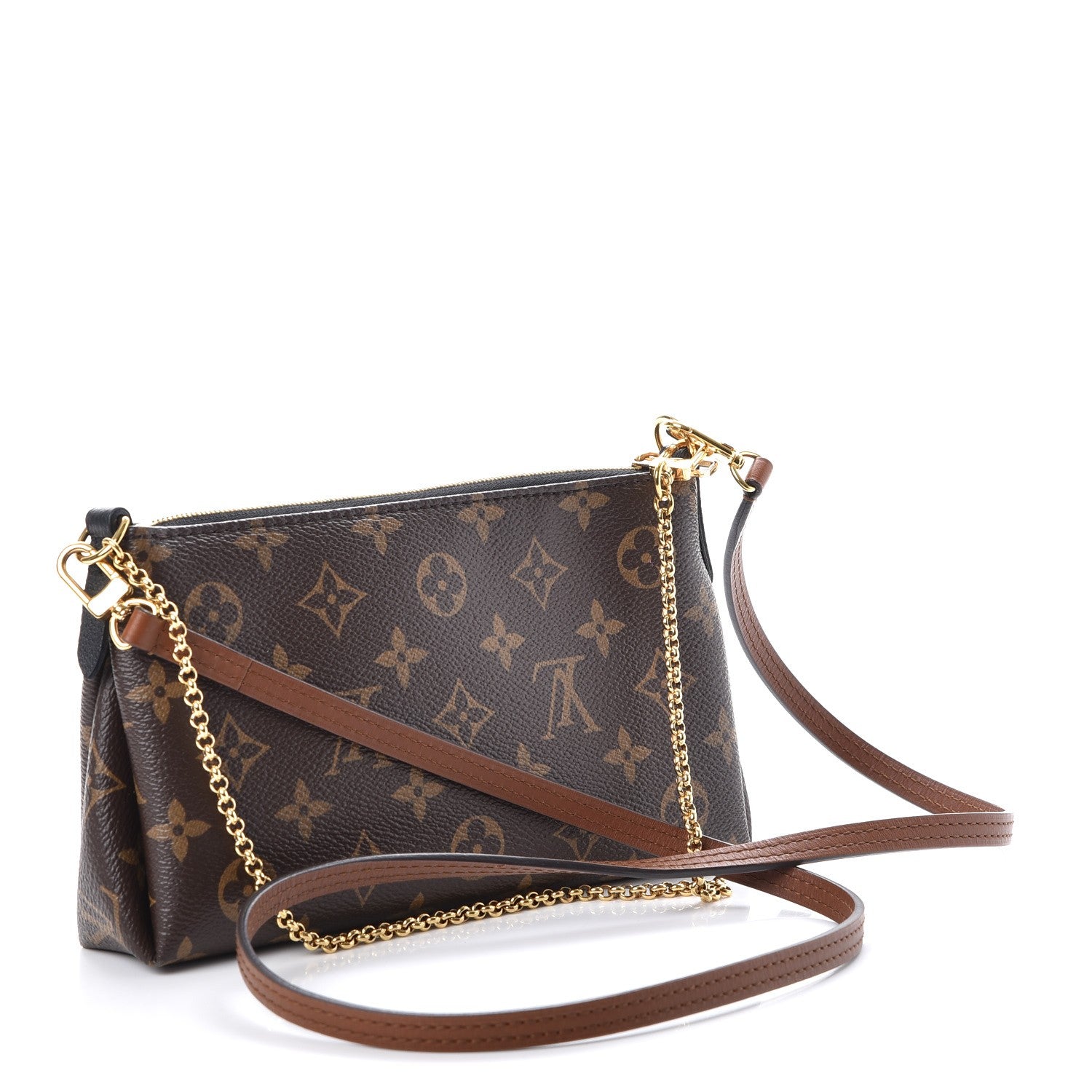 Louis Vuitton Monogram Pallas Clutch Black 3 of 8