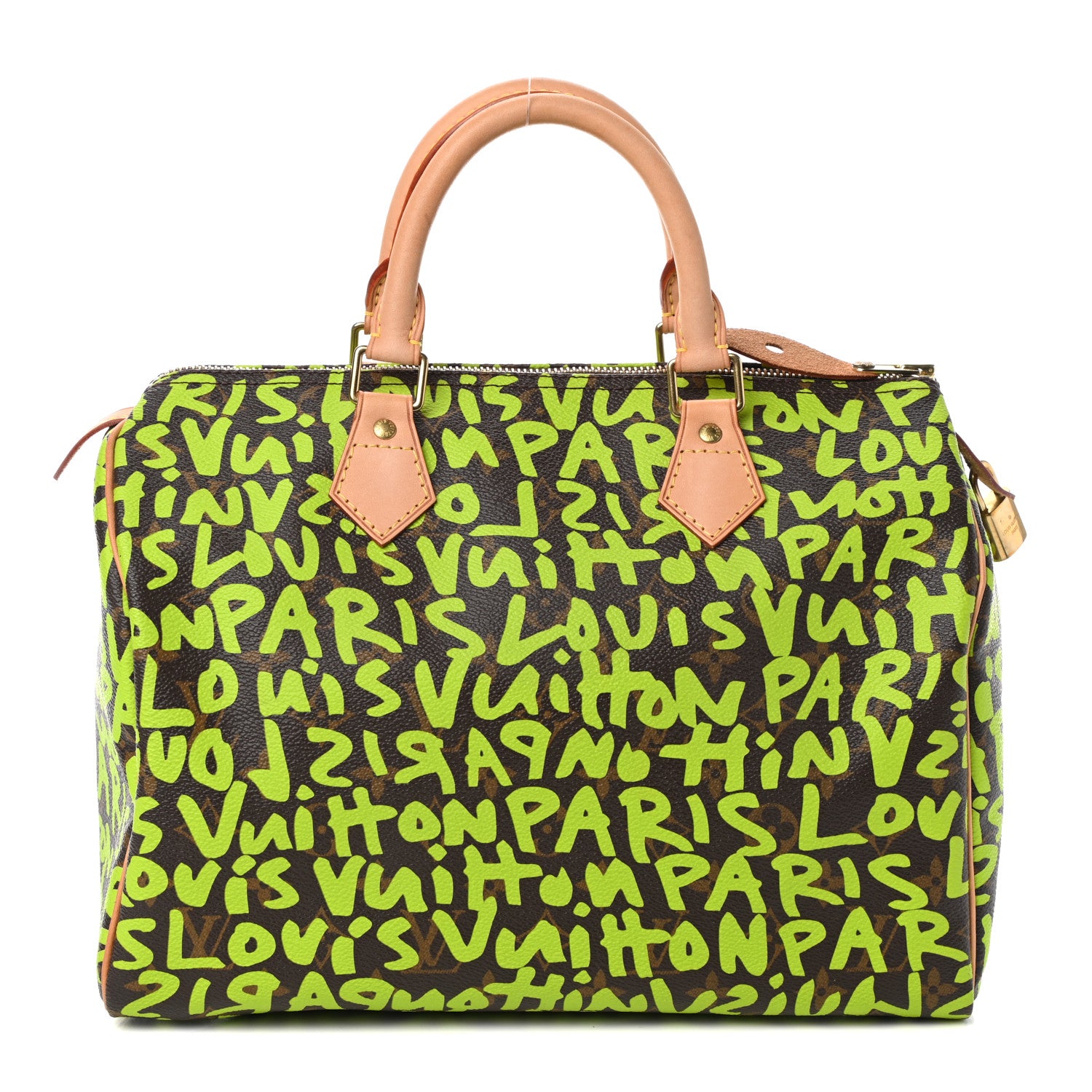 Louis Vuitton Monogram Graffiti Speedy 30 Green 1 of 9
