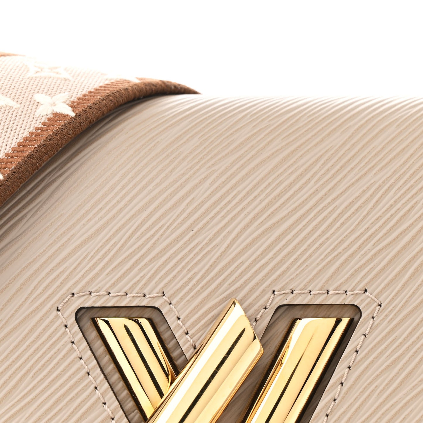 Epi Twist Top Handle Shoulder Bag PM Griege