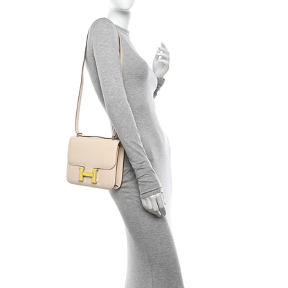 Hermes Epsom Enamel Constance 1-24 Nata Jaune Citron 2 of 13