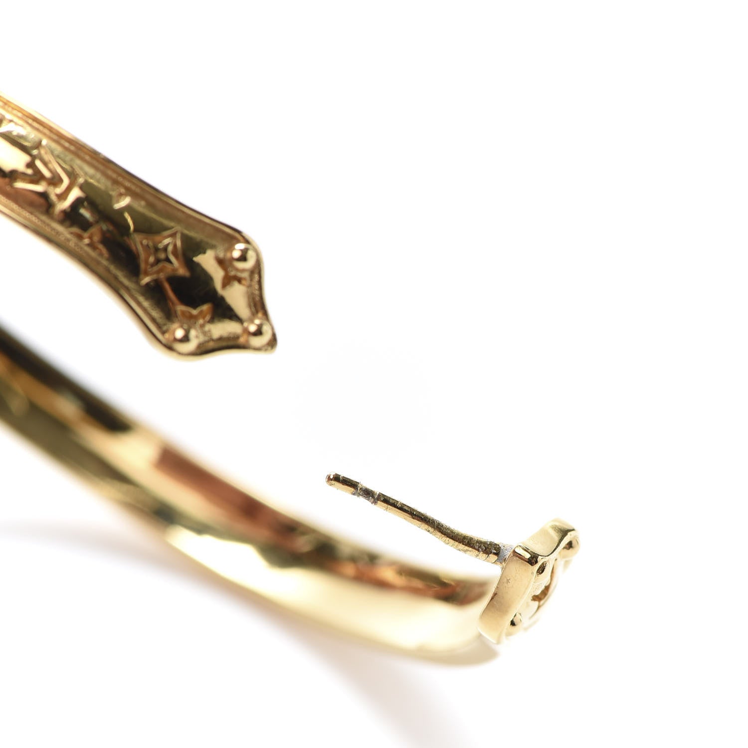 Louis Vuitton Nanogram Sweet Dreams Hoop Earrings GM Gold 6 of 8