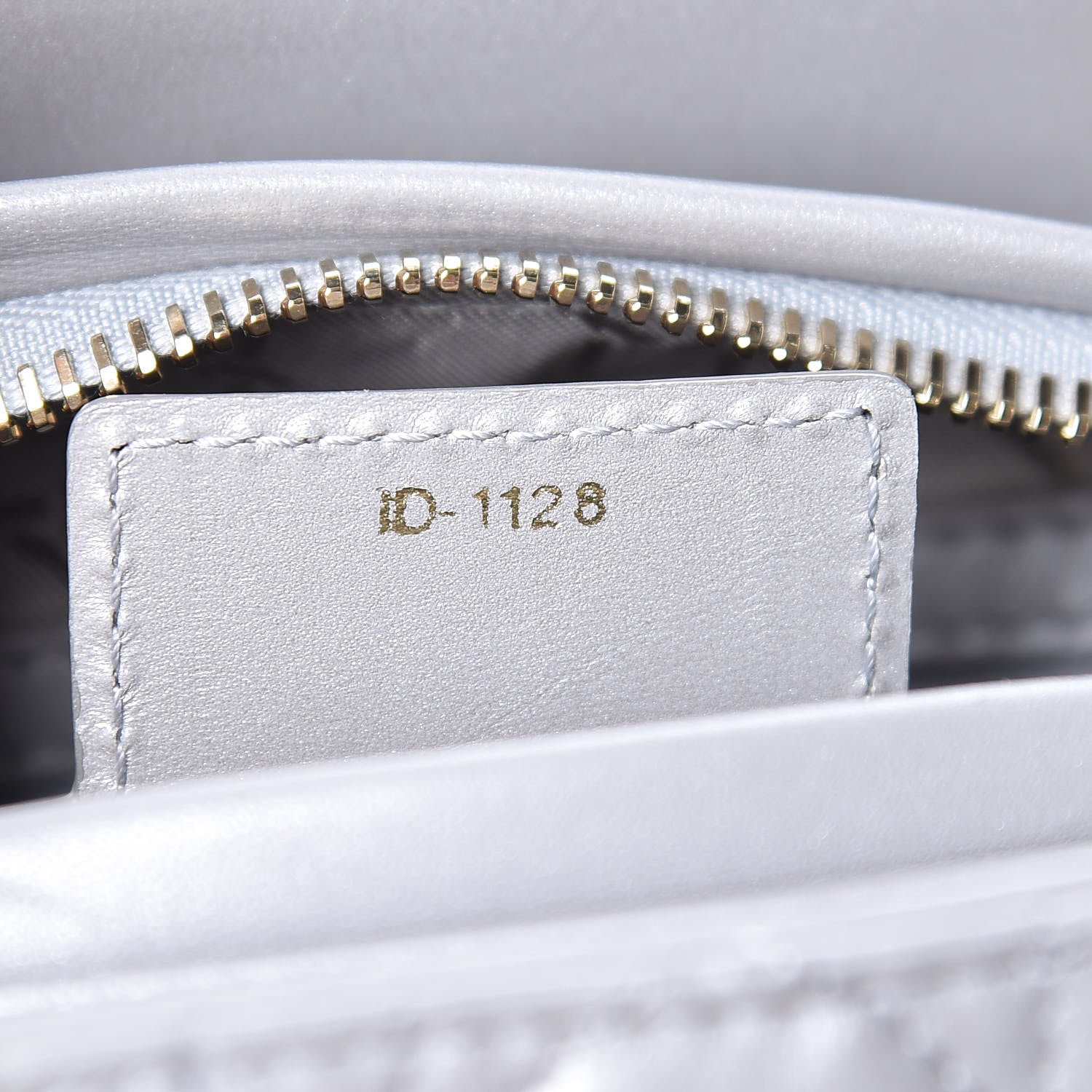 Christian Dior Pearly Lambskin Cannage Medium Lady Dior Grey 7 of 9