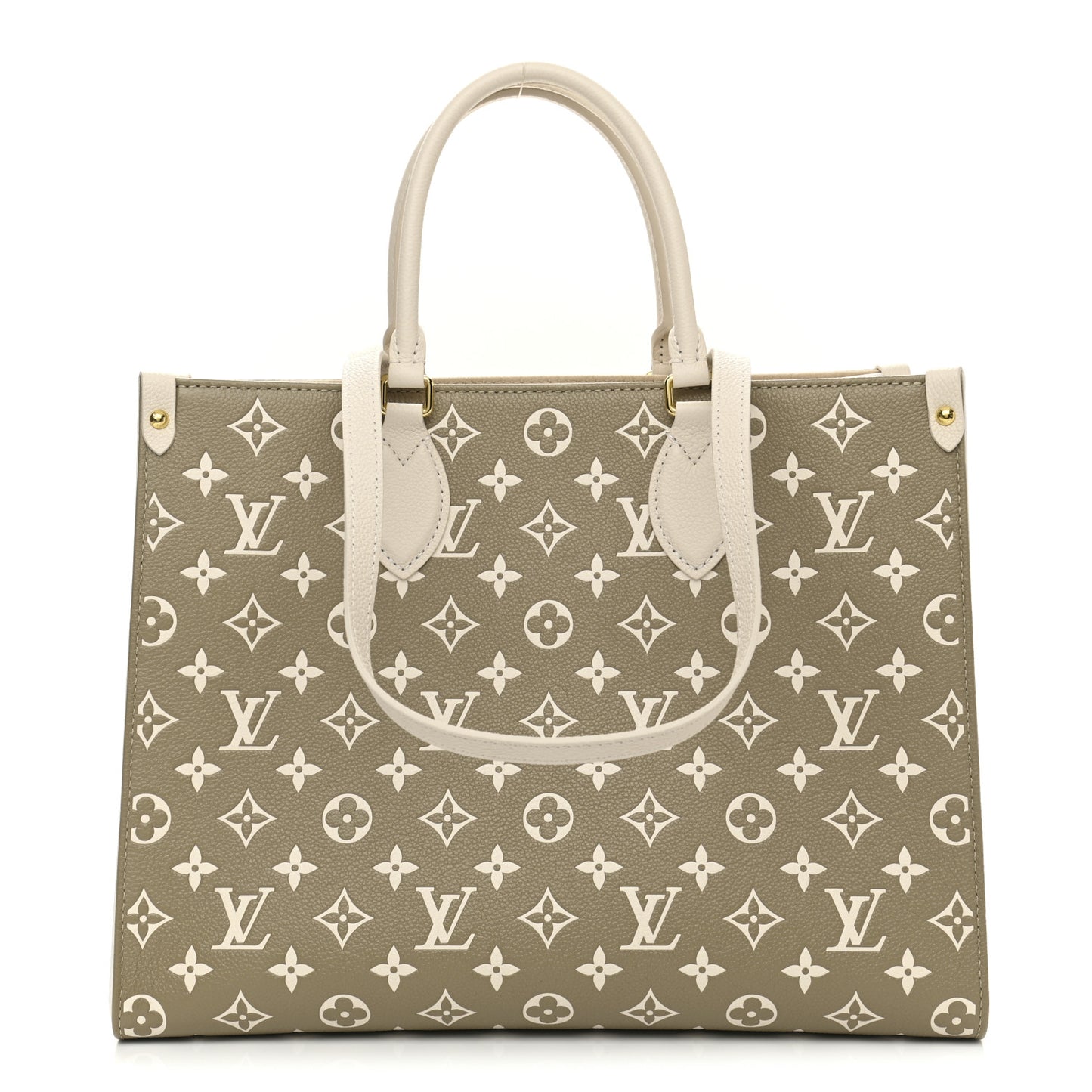 Empreinte Monogram Spring In The City Onthego MM Kaki Beige Cream