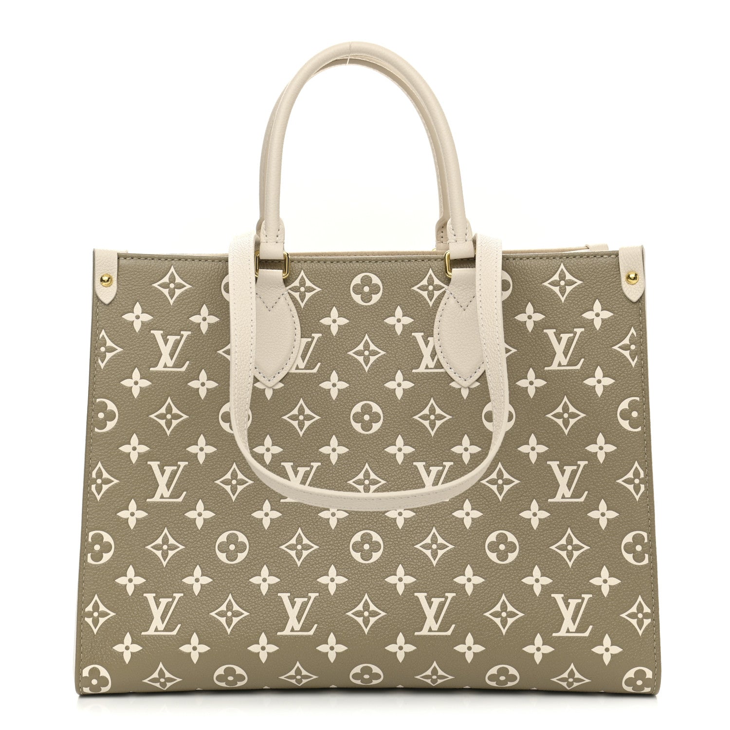 Louis Vuitton Empreinte Monogram Spring In The City Onthego MM Kaki Beige Cream 1 of 8