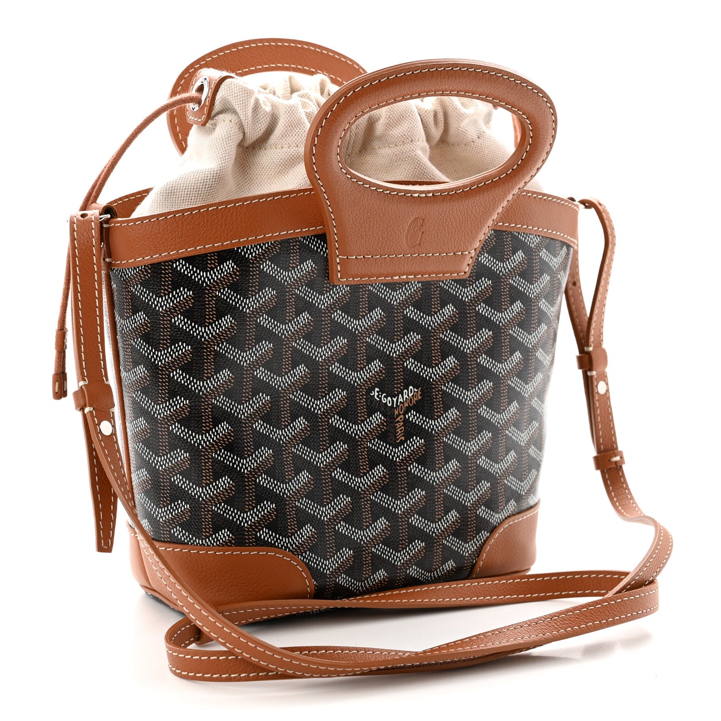 Goyardine Beluga Mini Black Gold