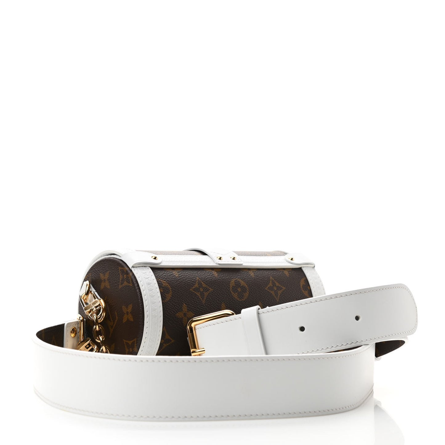 Monogram LV Match Papillon Trunk White